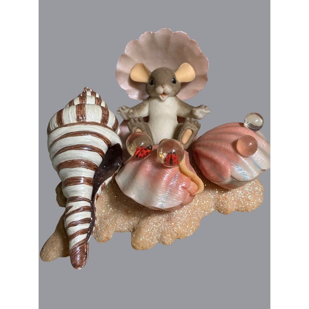 Fitz and Floyd Charming Tails Happy as a Clam Figurine Nautical Theme